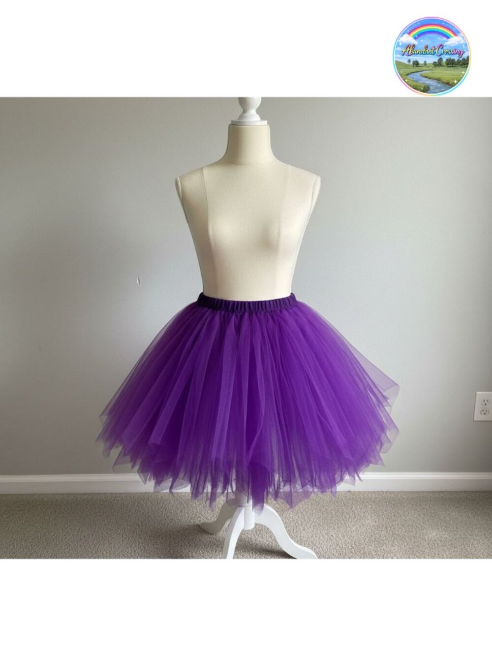 Vintage 1950s Short Tulle Petticoat Ballet Tutu Crinoline Skirt